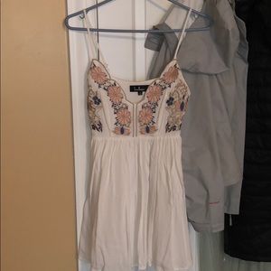 Lulus white embroidered dress